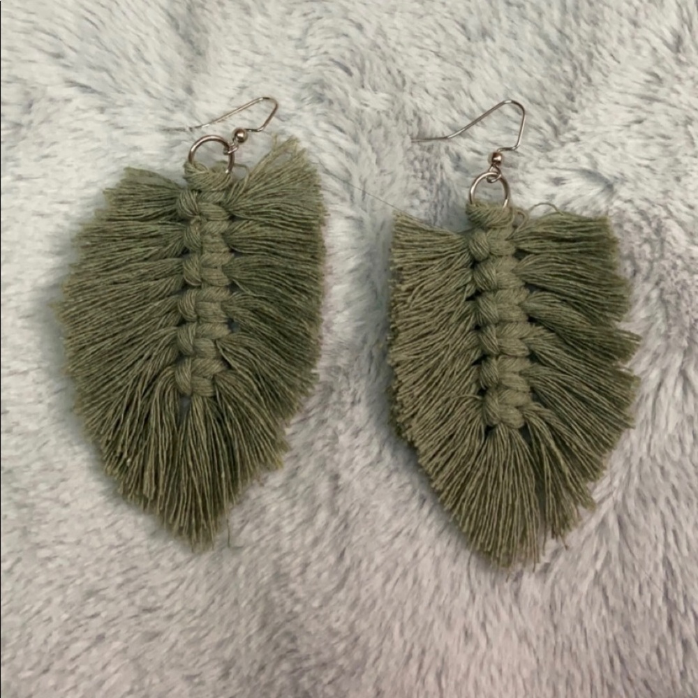 Handmade macramé earrings
